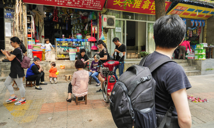Gadeliv i Chengdu